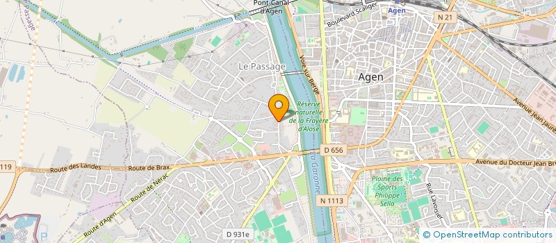 localisation de l'entreprise SCI NOA  LE PASSAGE