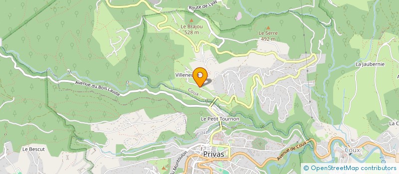 localisation de l'entreprise SCI NOA  COUX