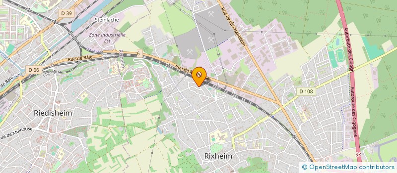 localisation de l'entreprise SCI NOA  RIXHEIM