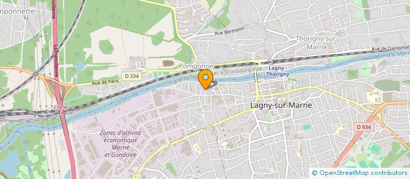 localisation de l'entreprise SCI NOAH & K  LAGNY-SUR-MARNE