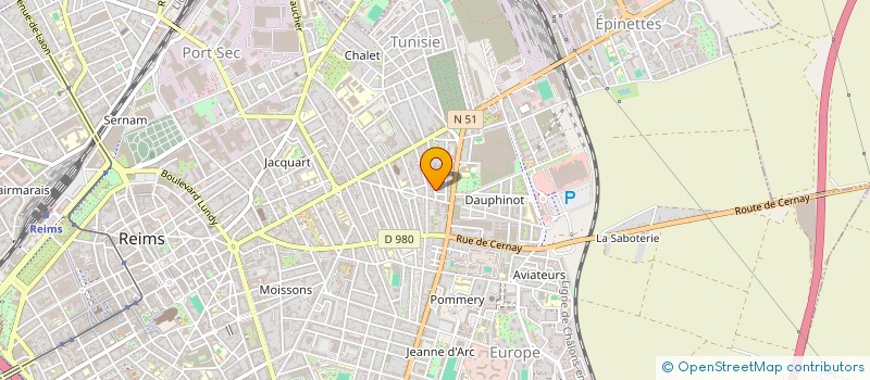 localisation de l'entreprise SCI NOAM & KIMIE  REIMS