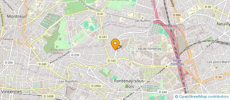 localisation de l'entreprise SCI NOAVA à FONTENAY-SOUS-BOIS