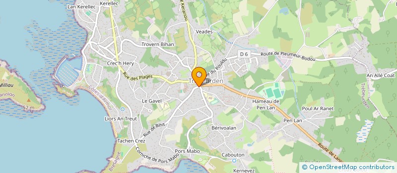 localisation de l'entreprise SCI NOAXE  TREBEURDEN