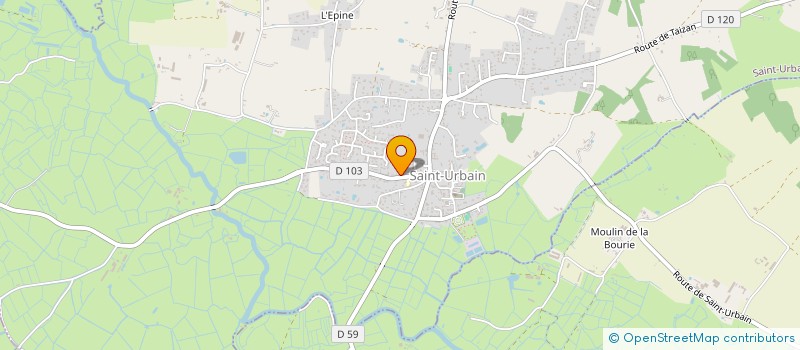 localisation de l'entreprise SCI NOAYLA  SAINT-URBAIN