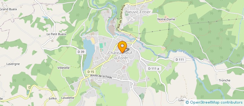 localisation de l'entreprise SCI NOBLE  CHATEAUNEUF-LA-FORET