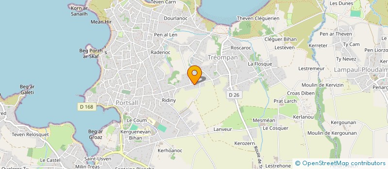 localisation de l'entreprise SCI NOBLET  PLOUDALMEZEAU