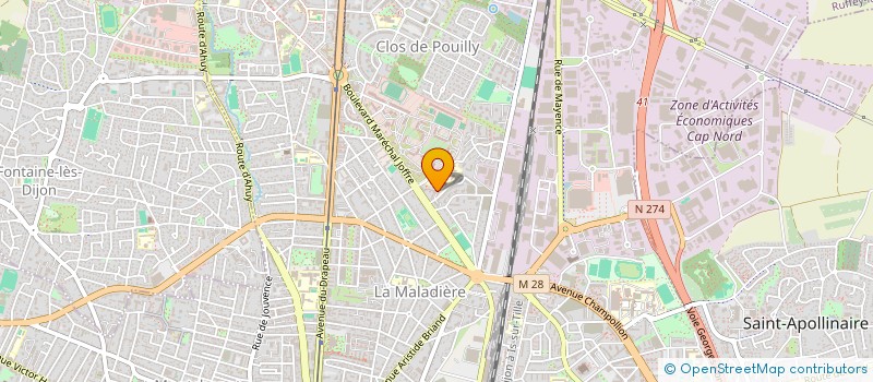 localisation de l'entreprise SCI NOCUS à DIJON