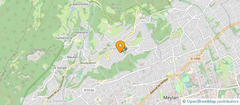 localisation de l'entreprise SCI NODELAQ  CORENC