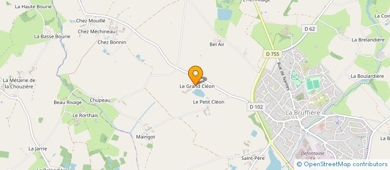 localisation de l'entreprise SCI NODEN  LA BRUFFIERE