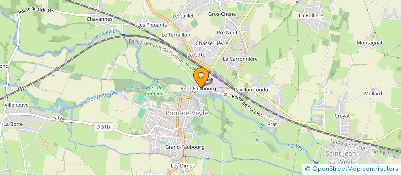 localisation de l'entreprise SCI NOE  PONT-DE-VEYLE