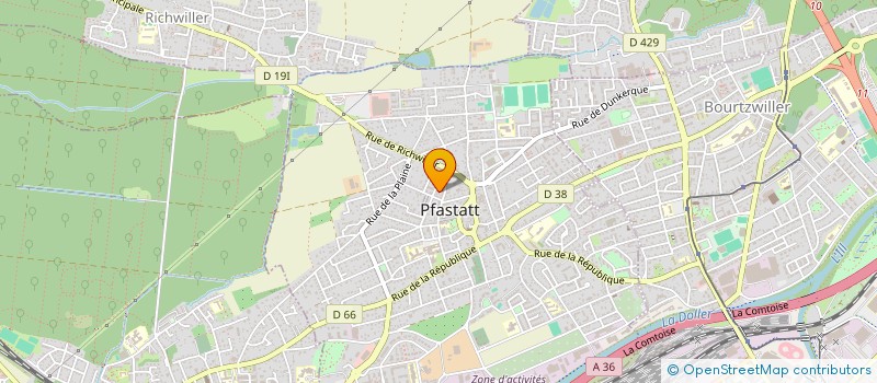 localisation de l'entreprise SCI NOE  PFASTATT