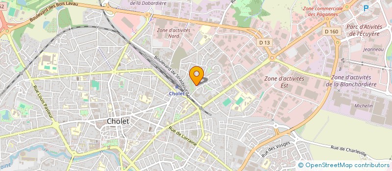 localisation de l'entreprise SCI NOE à CHOLET