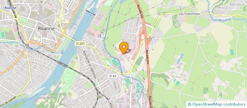 localisation de l'entreprise SCI NOE  PERREUX