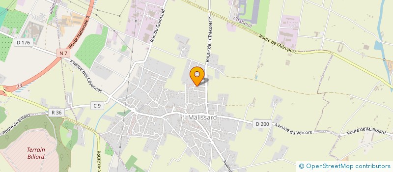 localisation de l'entreprise SCI NOE  MALISSARD