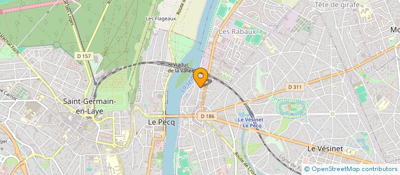 localisation de l'entreprise SCI NOEKRISS  LE PECQ