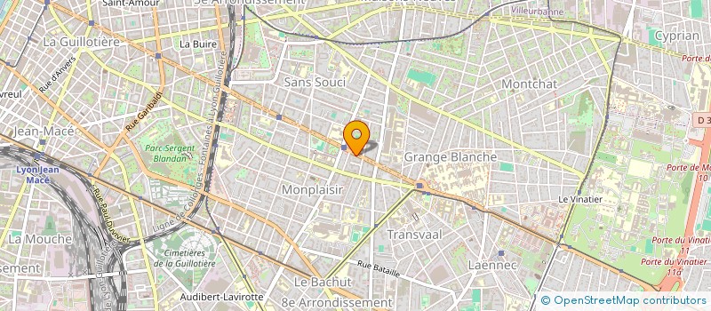 localisation de l'entreprise SCI NOEL  CALUIRE-ET-CUIRE