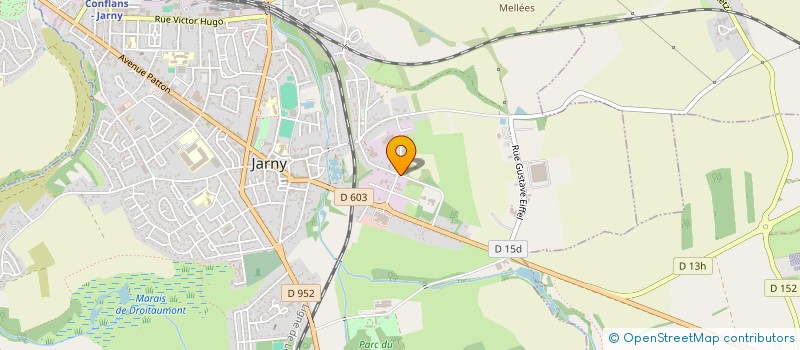 localisation de l'entreprise SCI NOEL AMBULANCES  JARNY