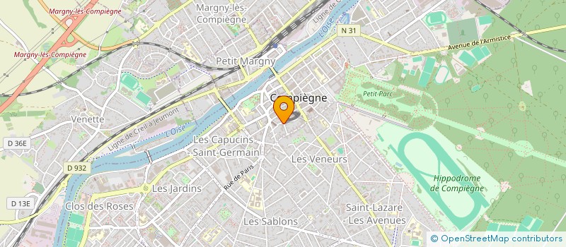 localisation de l'entreprise SCI NOEL SAINT ANTOINE  COMPIEGNE