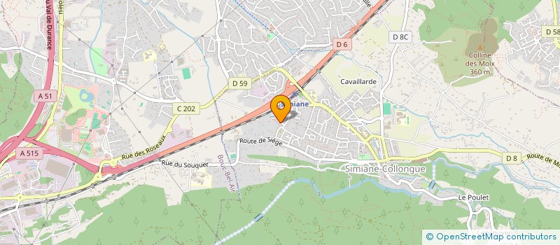 localisation de l'entreprise SCI NOEMA  SIMIANE-COLLONGUE