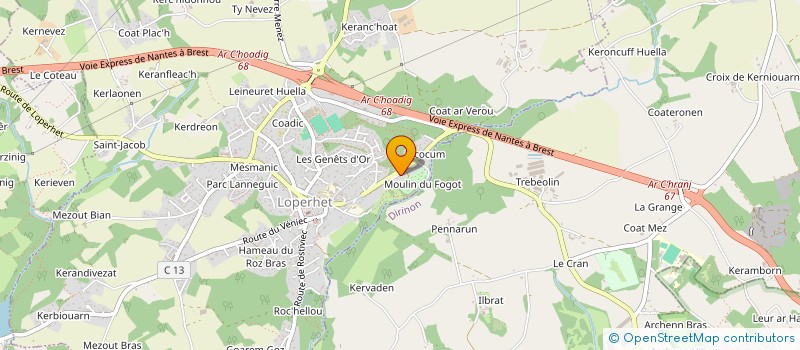 localisation de l'entreprise SCI NOEMEIL  LOPERHET