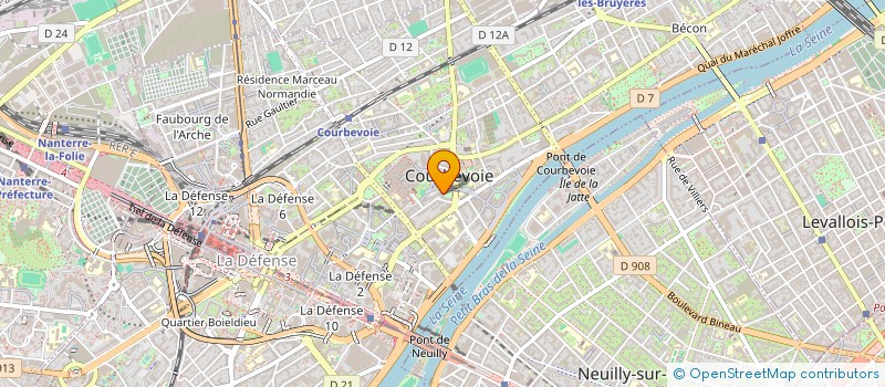 localisation de l'entreprise SCI NOEMIE à COURBEVOIE