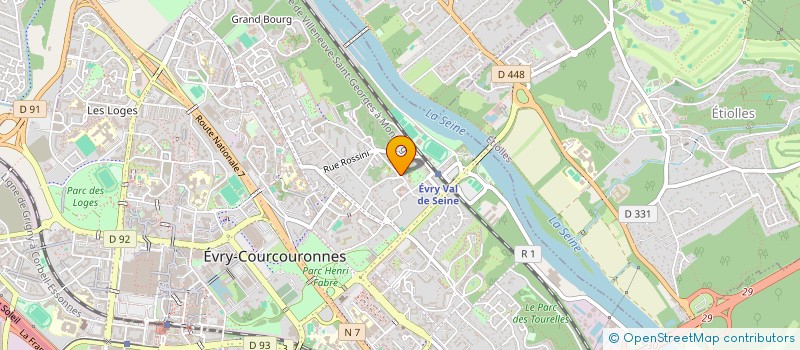 localisation de l'entreprise SCI NOEMIE ET CHANNA à EVRY-COURCOURONNES