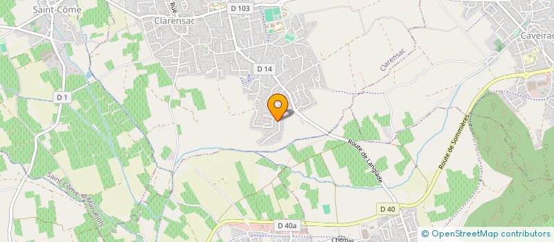 localisation de l'entreprise SCI NOEMIE-JUAN  CLARENSAC