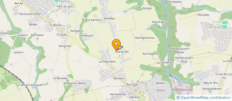 localisation de l'entreprise SCI NOEMIE YANN  MELLAC