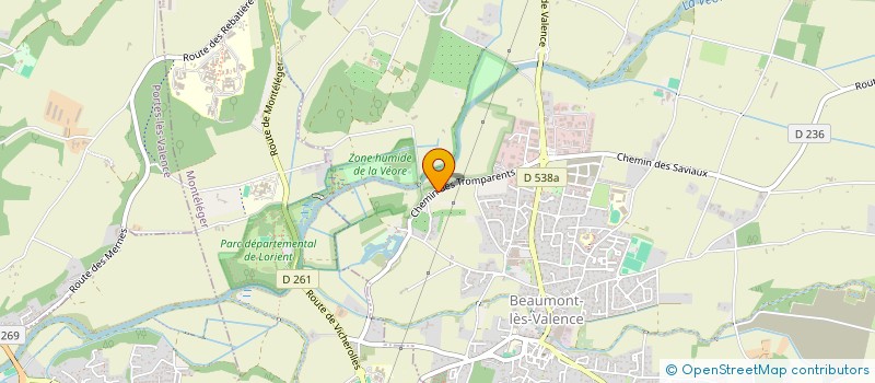 localisation de l'entreprise SCI NOESYL à BEAUMONT-LES-VALENCE