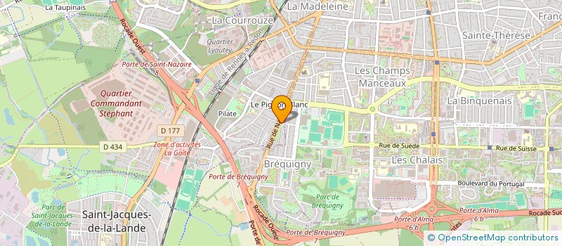 localisation de l'entreprise SCI NOEVA  RENNES