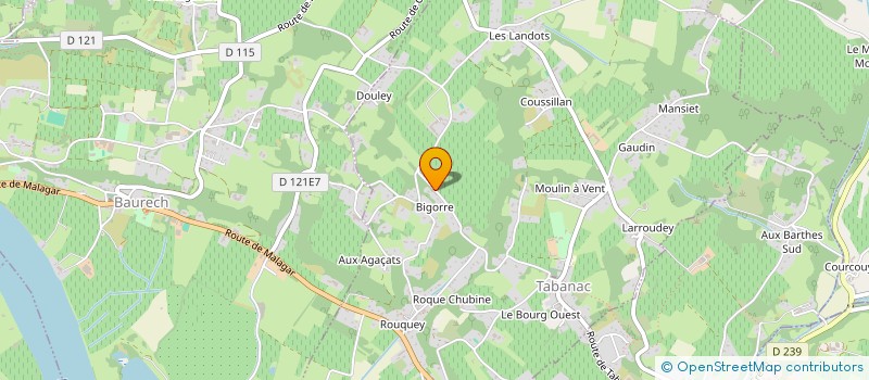 localisation de l'entreprise SCI NOEVAN  TABANAC