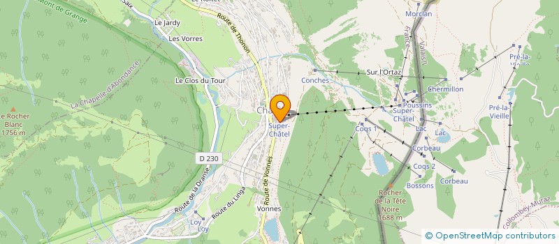 localisation de l'entreprise SCI NOEVIS à CHATEL