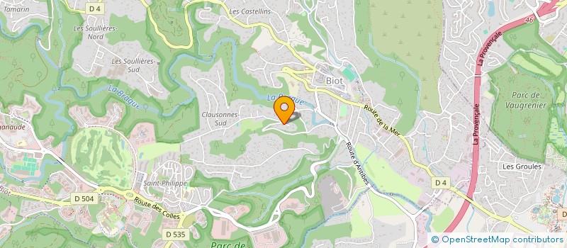 localisation de l'entreprise SCI NOEXIS  BIOT