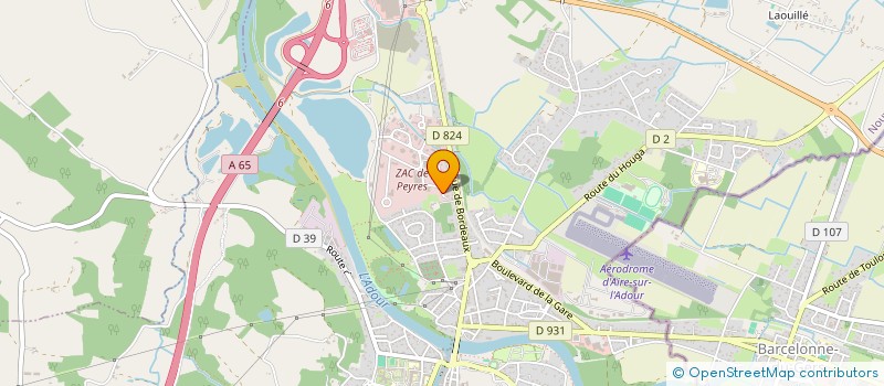 localisation de l'entreprise SCI NOGUES  AIRE-SUR-L'ADOUR