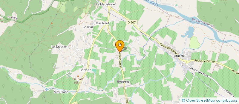 localisation de l'entreprise SCI NOGUIER  TORNAC