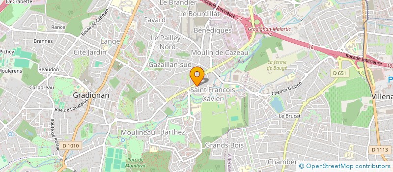 localisation de l'entreprise SCI NOHAM  GRADIGNAN