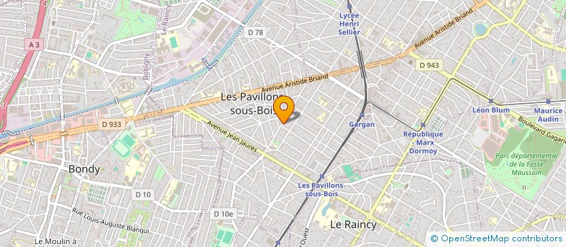 localisation de l'entreprise SCI NOHAM à LES PAVILLONS-SOUS-BOIS