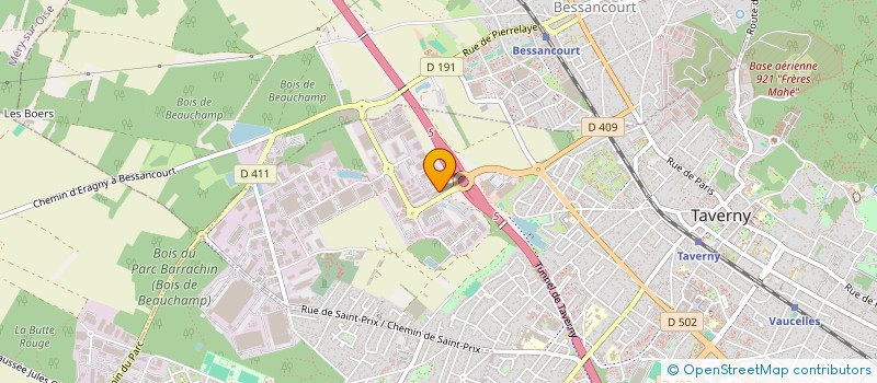 localisation de l'entreprise SCI NOHAM  TAVERNY