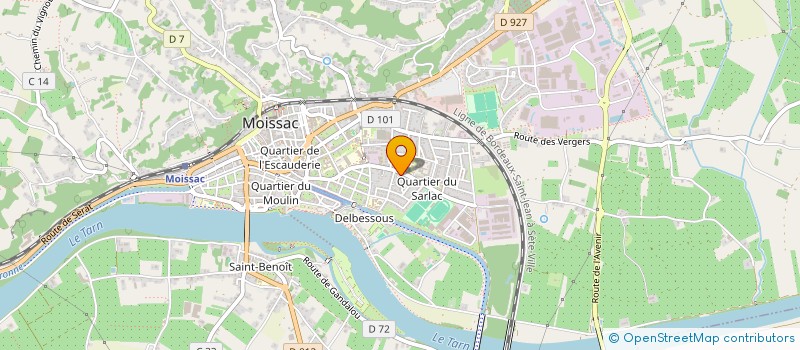 localisation de l'entreprise SCI NOHAM  MOISSAC