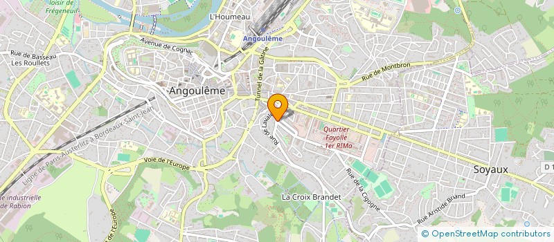 localisation de l'entreprise SCI NOHCIR à ANGOULEME