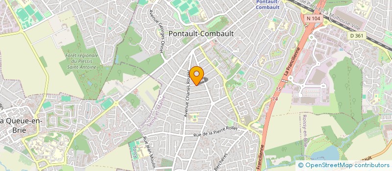 localisation de l'entreprise SCI NOHJES 3  PONTAULT-COMBAULT