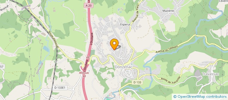 localisation de l'entreprise SCI NOIR ET BLANC  DONZENAC