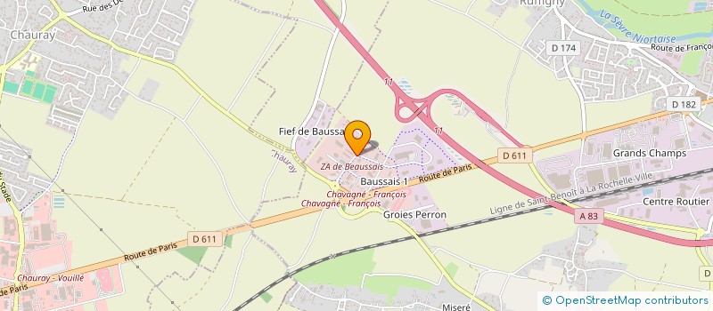 localisation de l'entreprise SCI NOIR ET JAUNE  LA CRECHE