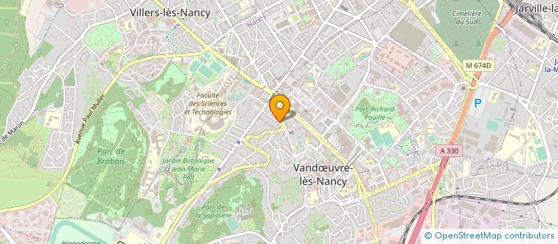localisation de l'entreprise SCI NOIRCLERC à VANDŒUVRE-LES-NANCY