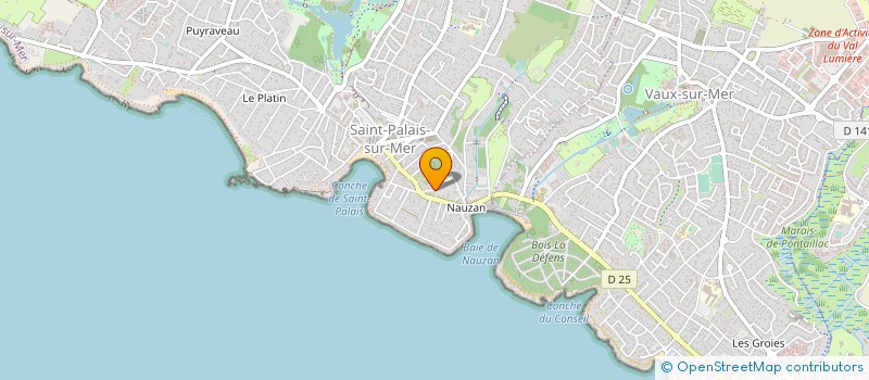 localisation de l'entreprise SCI NOIRLAC IMMO  SAINT-PALAIS-SUR-MER