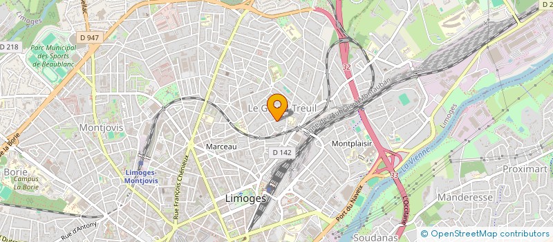 localisation de l'entreprise SCI NOISETTE à LIMOGES