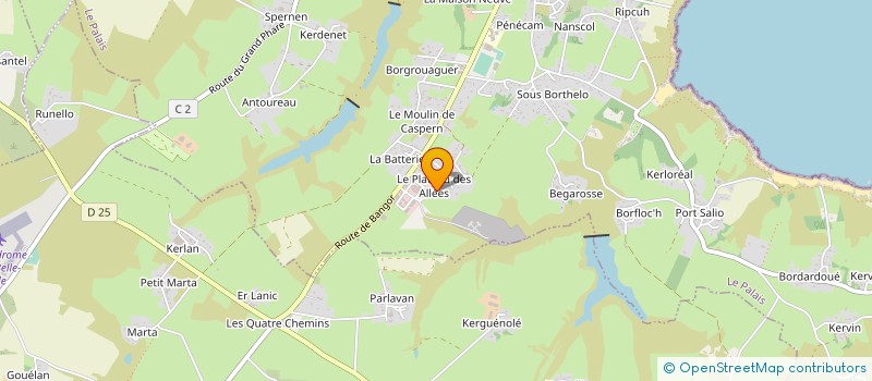 localisation de l'entreprise SCI NOISETTE  LE PALAIS