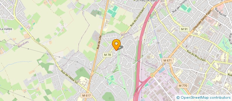 localisation de l'entreprise SCI NOISETTES à RONCQ