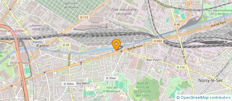 localisation de l'entreprise SCI NOISY  PANTIN