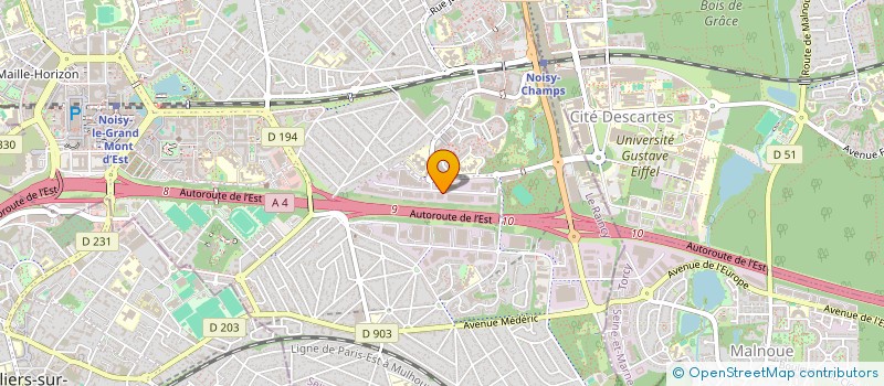 localisation de l'entreprise SCI NOISY DU CLOSEAU  NOISY-LE-GRAND